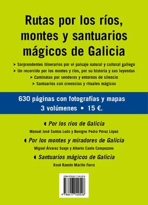 Favorito De Clientes RUTAS POR LOS RÍOS, MONTES Y SANTUARIOS MÁGICOS DE GALICIA (3 VOLS.)