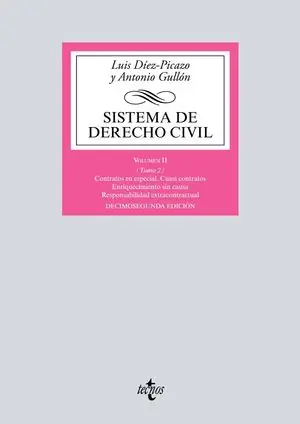 Novedad SISTEMA DE DERECHO CIVIL VOLUMEN II (TOMO 2) CONTRATOS EN ESPECIAL. CUASI CONTRATOS. ENRIQUECIMIENTO SIN