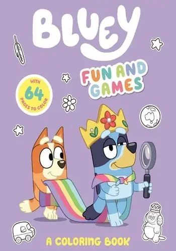 BLUEY FUN AND GAMES COLORING BLUEY FUN AND GAMES COLORING Bestseller