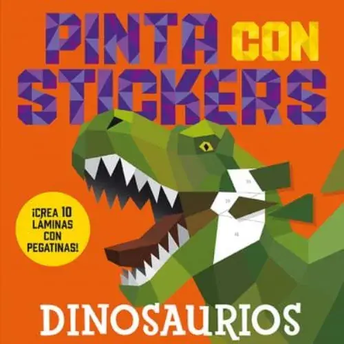 PINTA CON STICKERS - DINOSAURIOS PINTA CON STICKERS - DINOSAURIOS Ocasión Especial