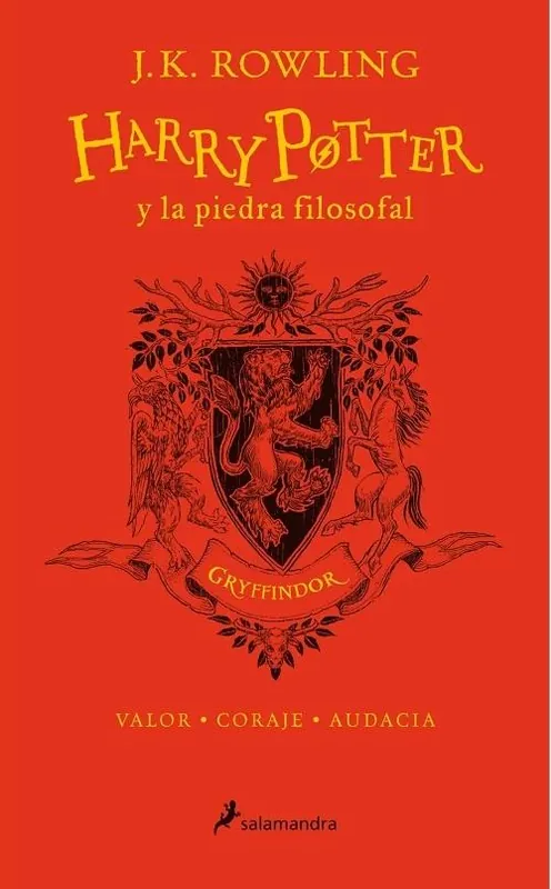 Oferta Especial Harry Potter y la piedra filosofal Gryffindor (Harry Potter - 1) "Valor - Coraje - Audacia (Edición del 20 Aniversario)"