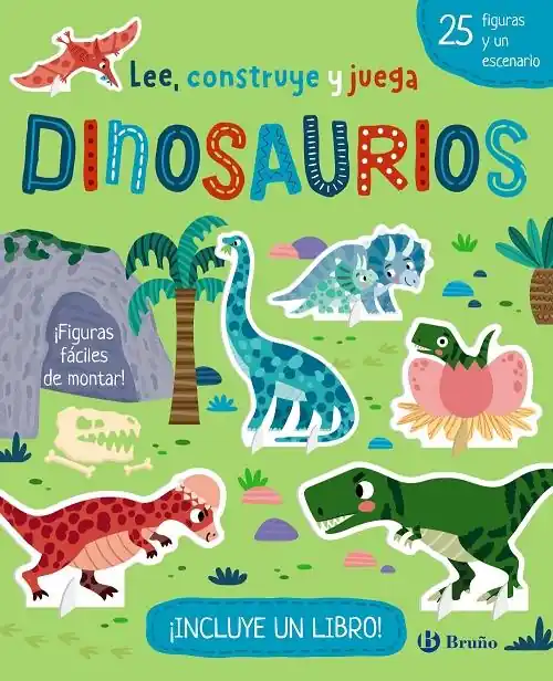 Dinosaurios "Lee, construye y juega (Libro + 25 figuras y un escenario)" Bestseller