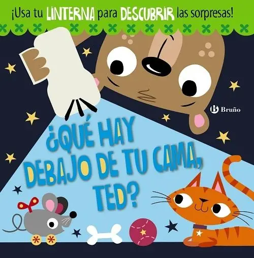 ¿Qué hay debajo de tu cama, Ted? "¡Usa tu linterna para descubrir las sorpresas!" Oferta Flash