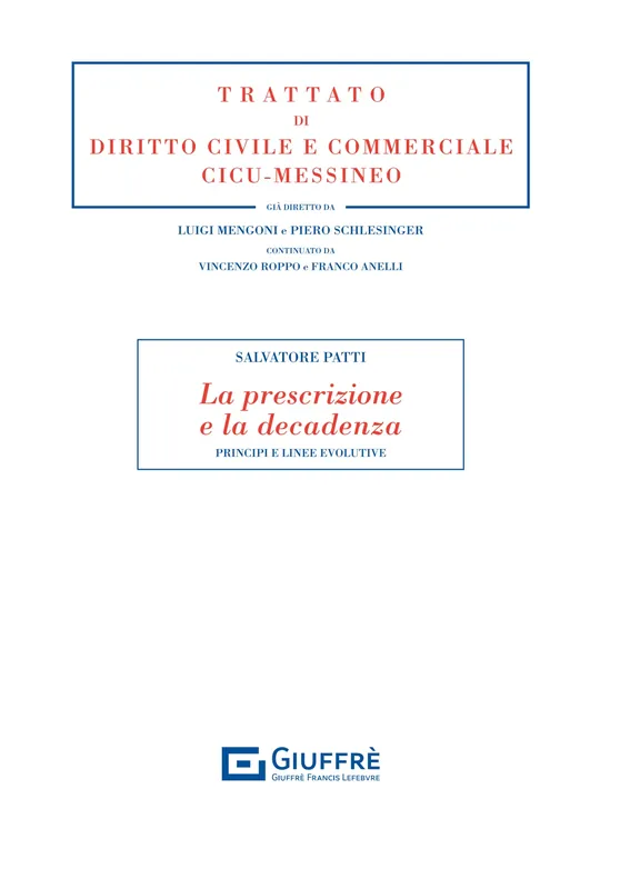La prescrizione e la decadenza Envío Inmediato